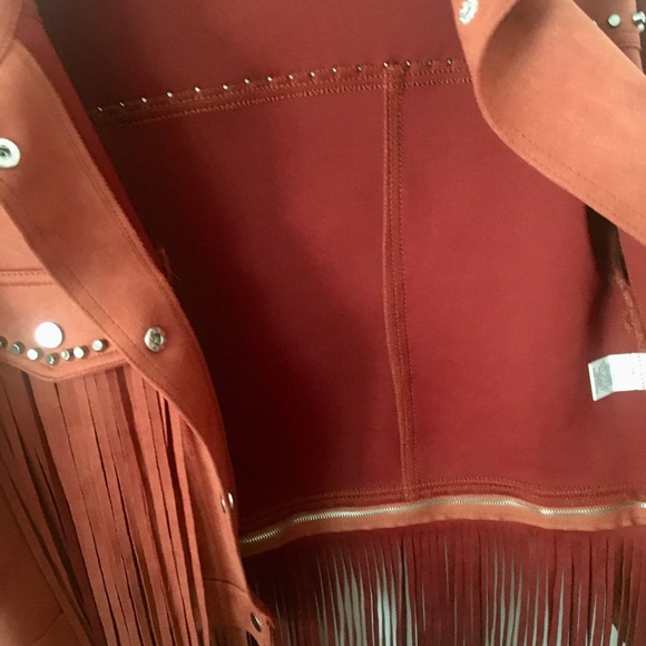Blue B Women's Rust Fringe Jacket - Picture 3 of 5